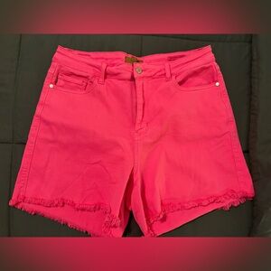 Judy Blue Hot Pink Jean Shorts